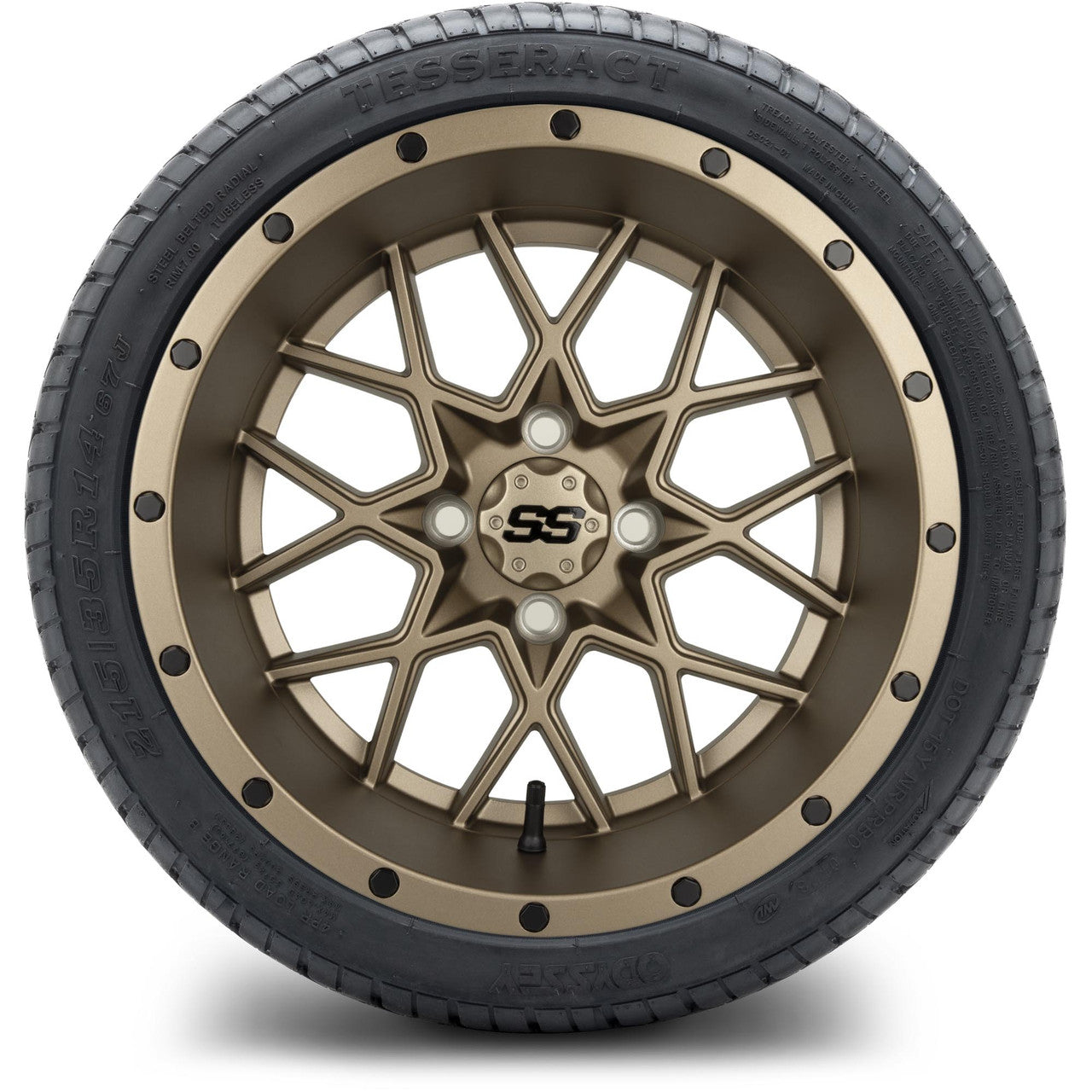 14" MODZ Vortex Matte Bronze - Tire and Wheel Combo
