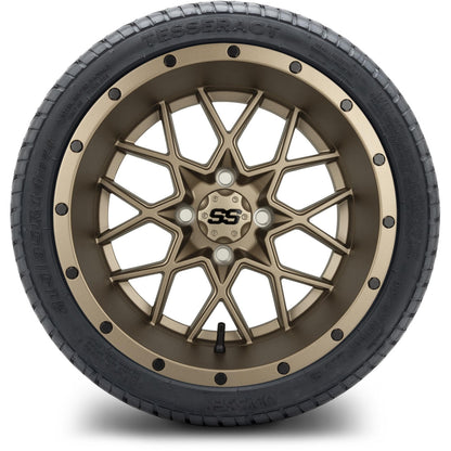 14" MODZ Vortex Matte Bronze - Tire and Wheel Combo