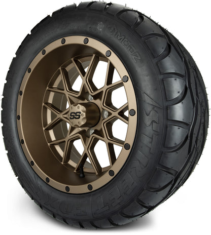 14" MODZ Vortex Matte Bronze - Tire and Wheel Combo