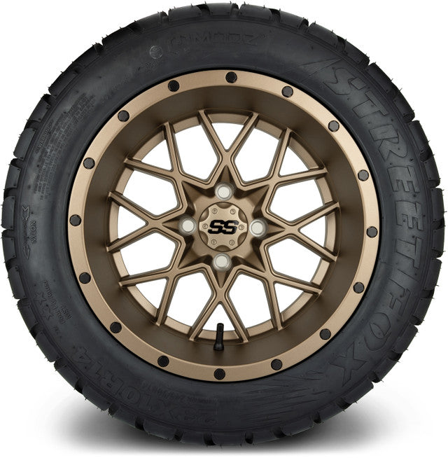 14" MODZ Vortex Matte Bronze - Tire and Wheel Combo