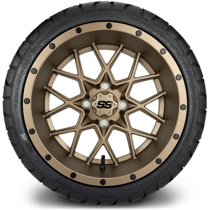 14" MODZ Vortex Matte Bronze - Tire and Wheel Combo