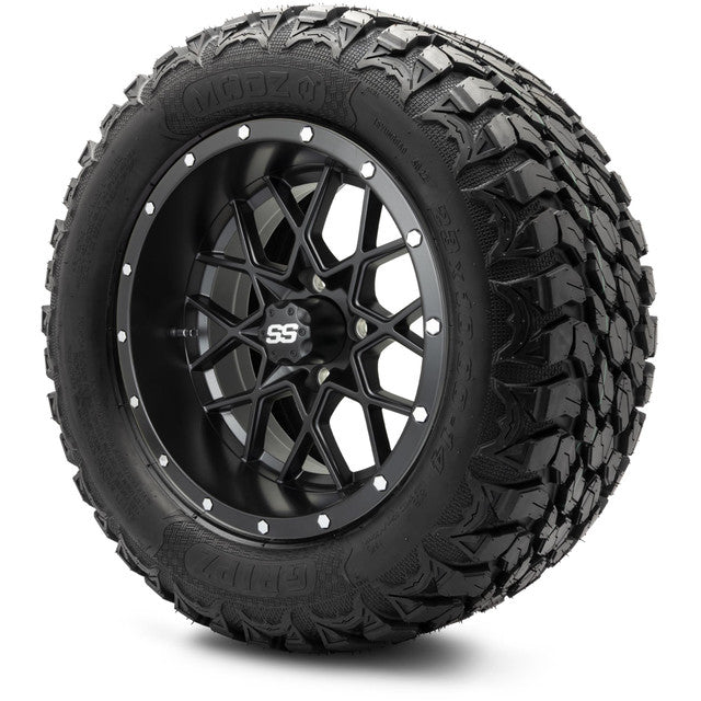 14" MODZ Vortex Matte Black - Tire and Wheel Combo