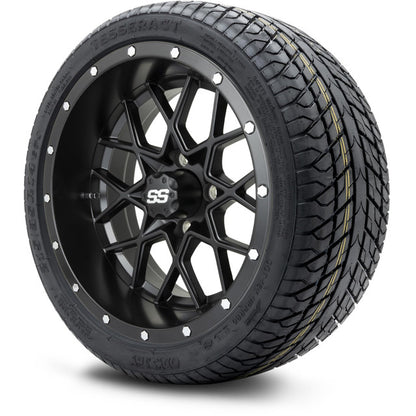 14" MODZ Vortex Matte Black - Tire and Wheel Combo