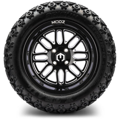 14" MODZ Mayhem Glossy Black - Tire and Wheel Combo