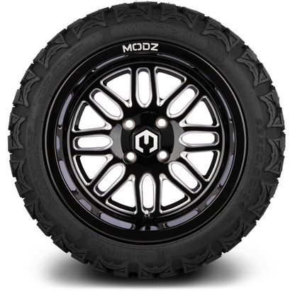 14" MODZ Mayhem Glossy Black - Tire and Wheel Combo