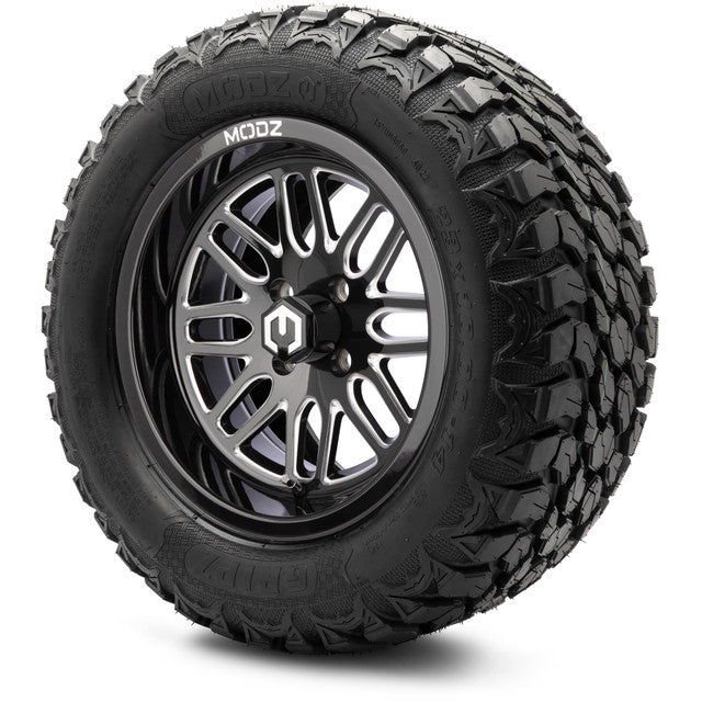 14" MODZ Mayhem Glossy Black - Tire and Wheel Combo