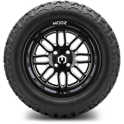 14" MODZ Mayhem Glossy Black - Tire and Wheel Combo