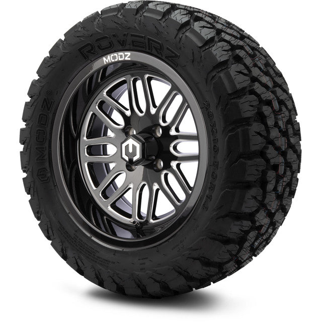 14" MODZ Mayhem Glossy Black - Tire and Wheel Combo