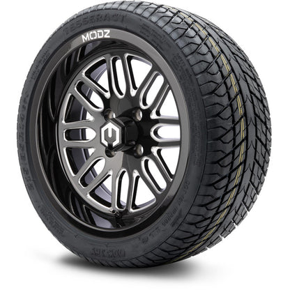 14" MODZ Mayhem Glossy Black - Tire and Wheel Combo
