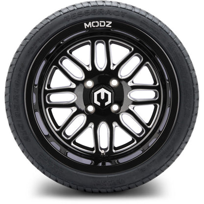 14" MODZ Mayhem Glossy Black - Tire and Wheel Combo