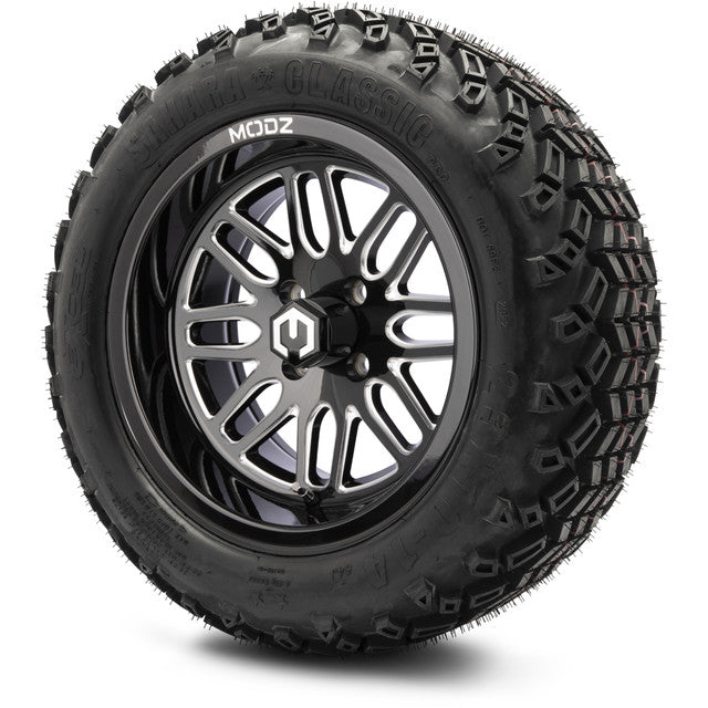 14" MODZ Mayhem Glossy Black - Tire and Wheel Combo
