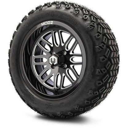 14" MODZ Mayhem Glossy Black - Tire and Wheel Combo