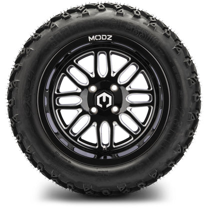14" MODZ Mayhem Glossy Black - Tire and Wheel Combo