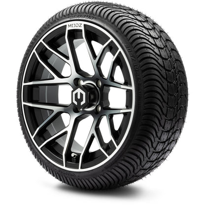 14" MODZ Matrix Machined Black - Tire and Wheel Combo