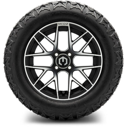 14" MODZ Matrix Machined Black - Tire and Wheel Combo