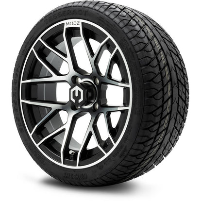14" MODZ Matrix Machined Black - Tire and Wheel Combo