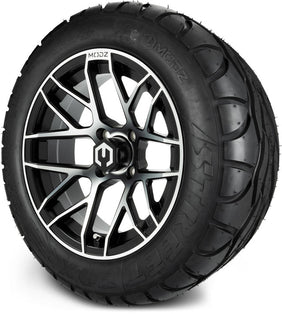 14" MODZ Matrix Machined Black - Tire and Wheel Combo