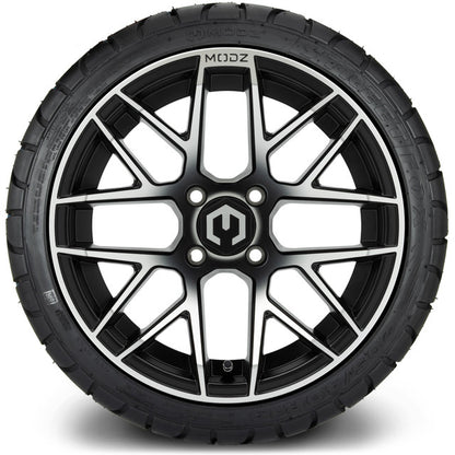 14" MODZ Matrix Machined Black - Tire and Wheel Combo