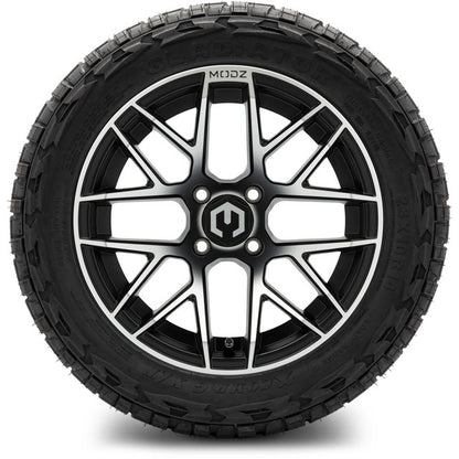 14" MODZ Matrix Machined Black - Tire and Wheel Combo