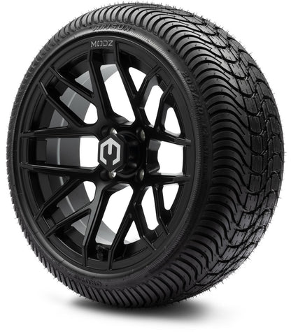 14" MODZ Matrix Matte Black - Tire and Wheel Combo