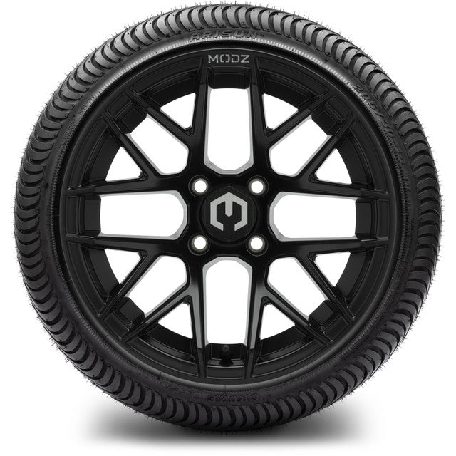 14" MODZ Matrix Matte Black - Tire and Wheel Combo