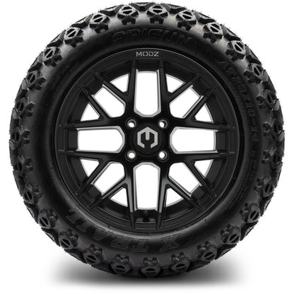 14" MODZ Matrix Matte Black - Tire and Wheel Combo