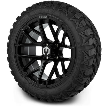 14" MODZ Matrix Matte Black - Tire and Wheel Combo