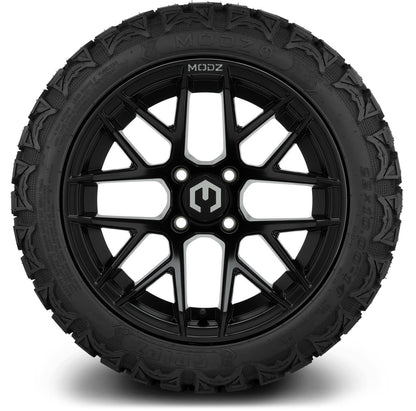 14" MODZ Matrix Matte Black - Tire and Wheel Combo