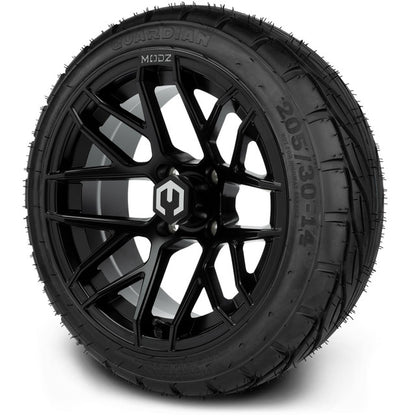 14" MODZ Matrix Matte Black - Tire and Wheel Combo