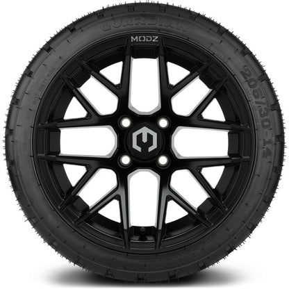 14" MODZ Matrix Matte Black - Tire and Wheel Combo