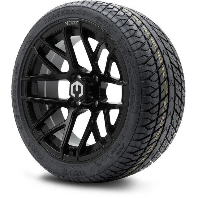 14" MODZ Matrix Matte Black - Tire and Wheel Combo