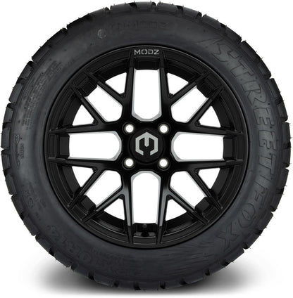 14" MODZ Matrix Matte Black - Tire and Wheel Combo