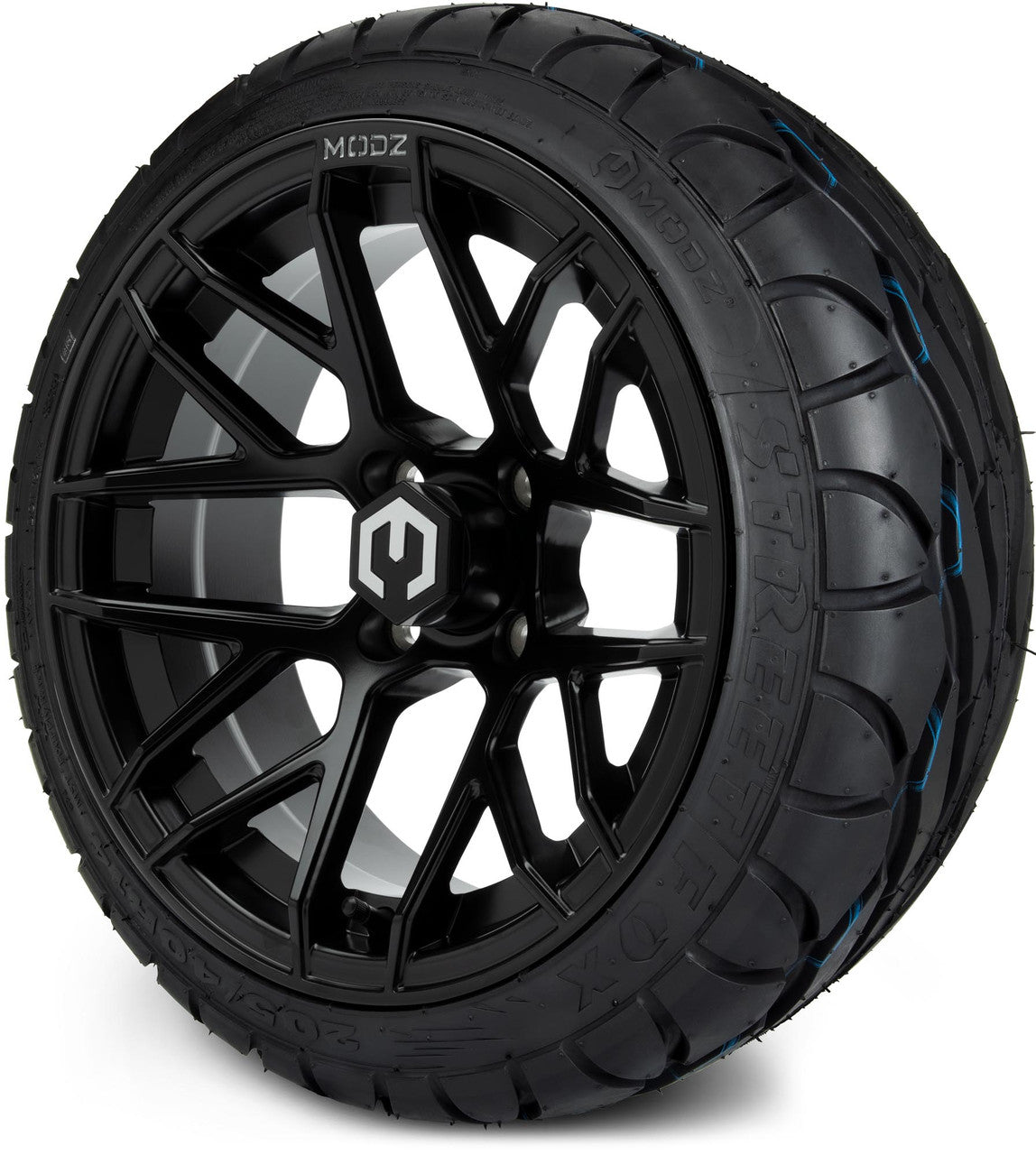 14" MODZ Matrix Matte Black - Tire and Wheel Combo