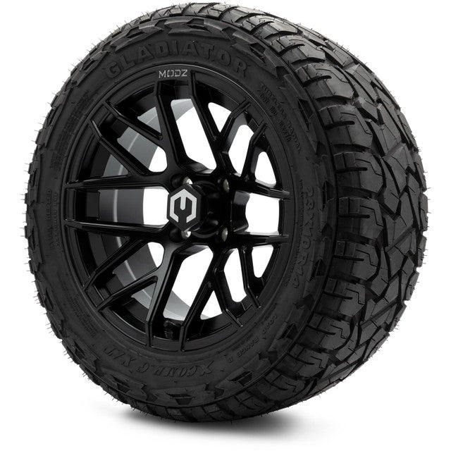 14" MODZ Matrix Matte Black - Tire and Wheel Combo