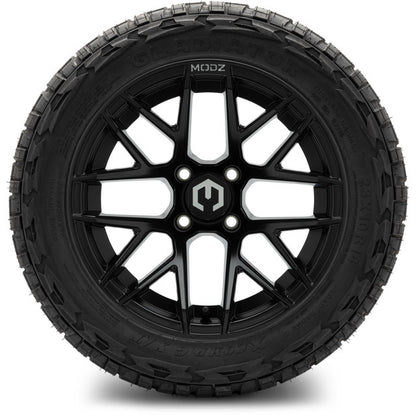 14" MODZ Matrix Matte Black - Tire and Wheel Combo