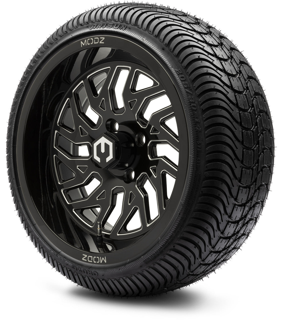 14" MODZ Carnage Glossy Black - Tire and Wheel Combo