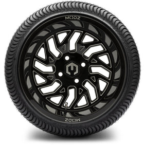 14" MODZ Carnage Glossy Black - Tire and Wheel Combo