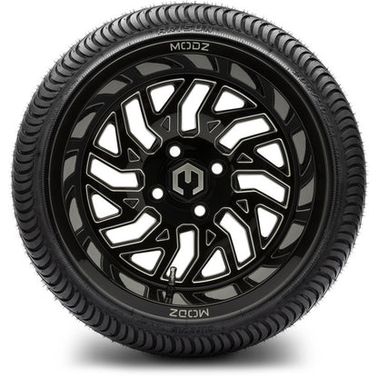 14" MODZ Carnage Glossy Black - Tire and Wheel Combo