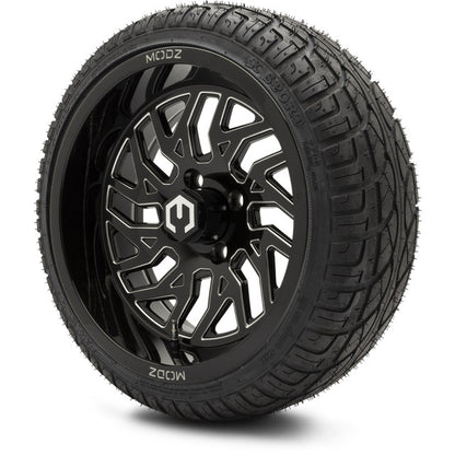 14" MODZ Carnage Glossy Black - Tire and Wheel Combo