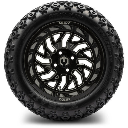 14" MODZ Carnage Glossy Black - Tire and Wheel Combo