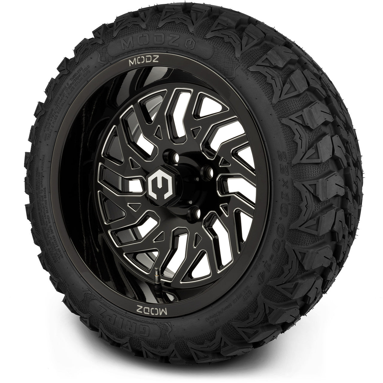 14" MODZ Carnage Glossy Black - Tire and Wheel Combo