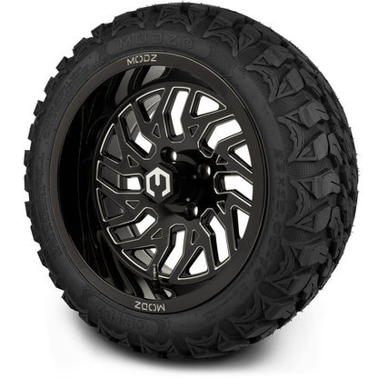 14" MODZ Carnage Glossy Black - Tire and Wheel Combo
