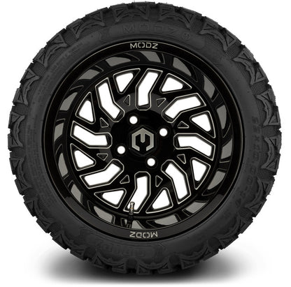 14" MODZ Carnage Glossy Black - Tire and Wheel Combo