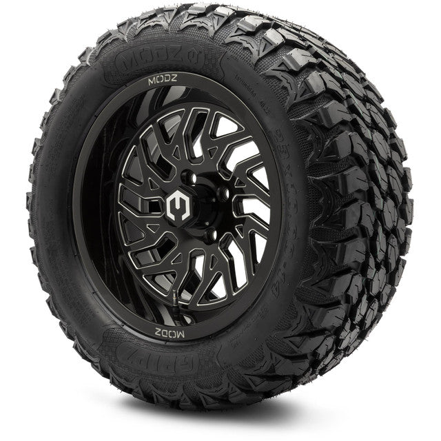 14" MODZ Carnage Glossy Black - Tire and Wheel Combo