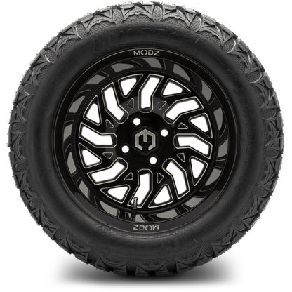 14" MODZ Carnage Glossy Black - Tire and Wheel Combo