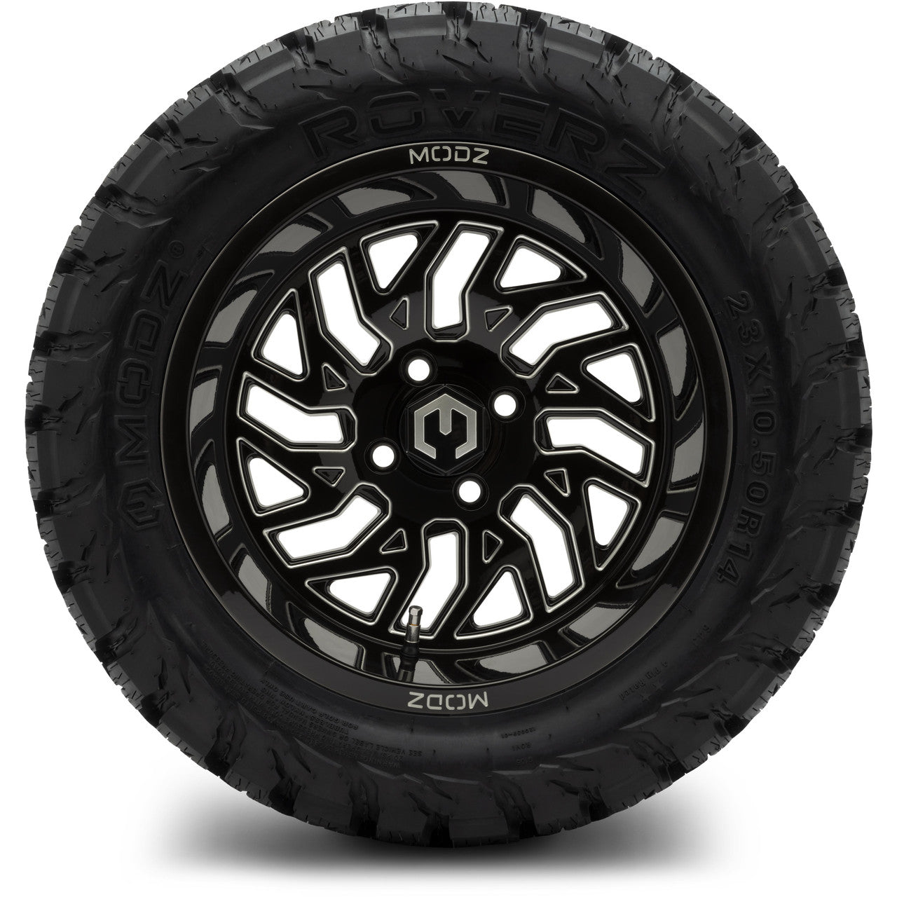 14" MODZ Carnage Glossy Black - Tire and Wheel Combo