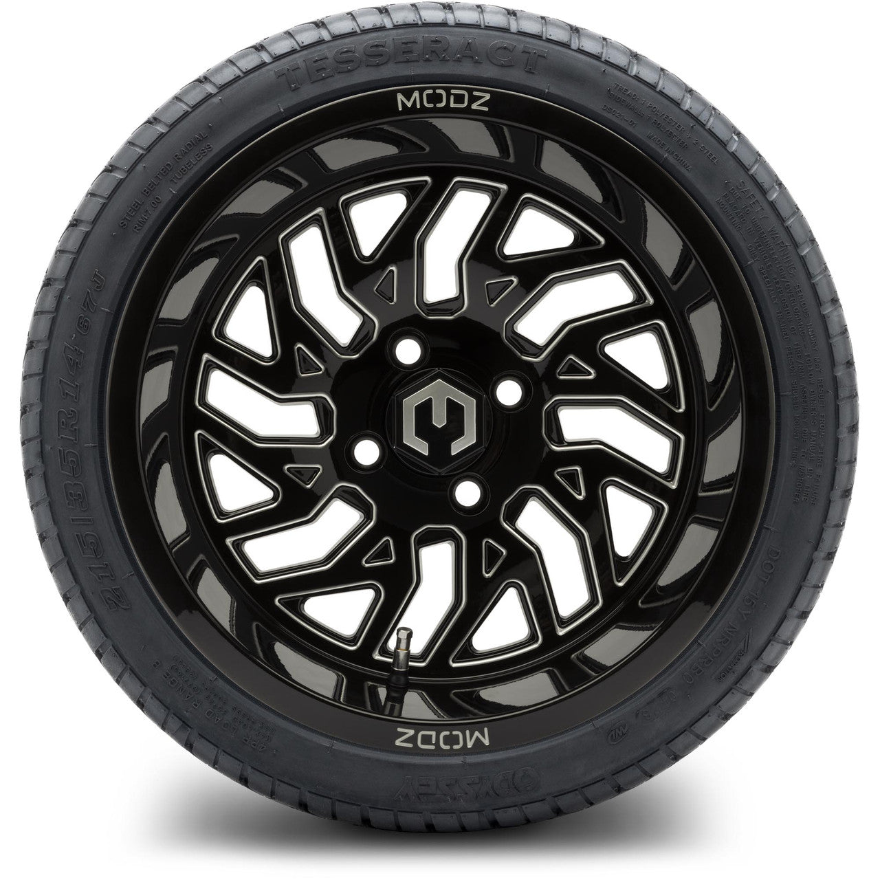 14" MODZ Carnage Glossy Black - Tire and Wheel Combo