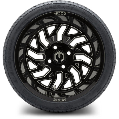 14" MODZ Carnage Glossy Black - Tire and Wheel Combo