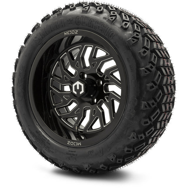 14" MODZ Carnage Glossy Black - Tire and Wheel Combo