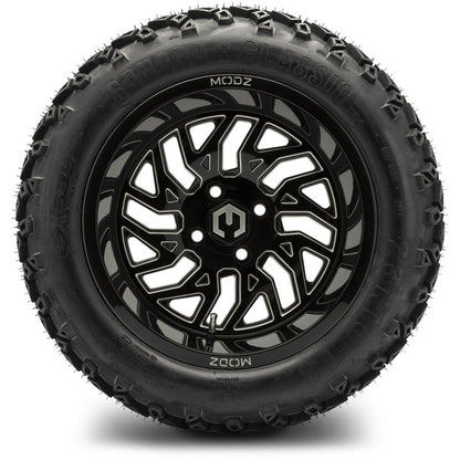 14" MODZ Carnage Glossy Black - Tire and Wheel Combo
